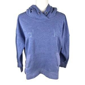 Calvin Klein Blue Pullover Hoodie Size M